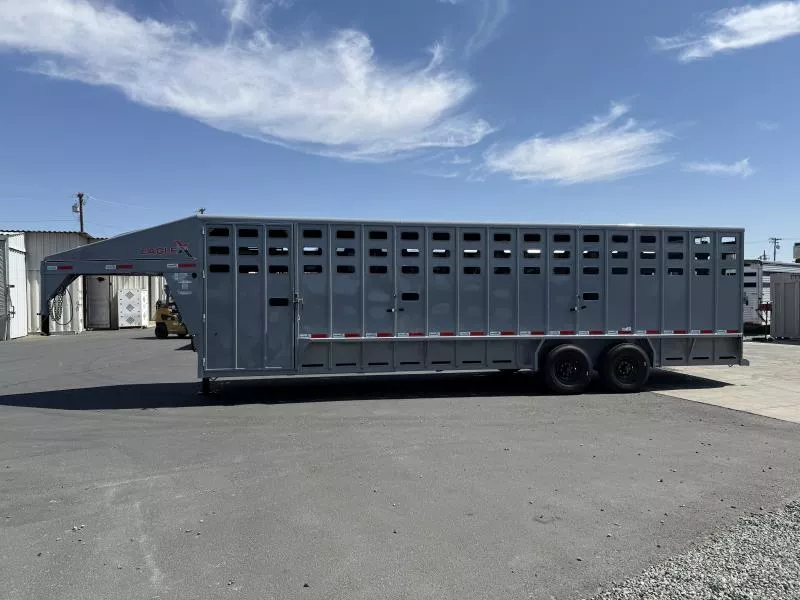 2026 EagleX 28' GN Stock Trailer