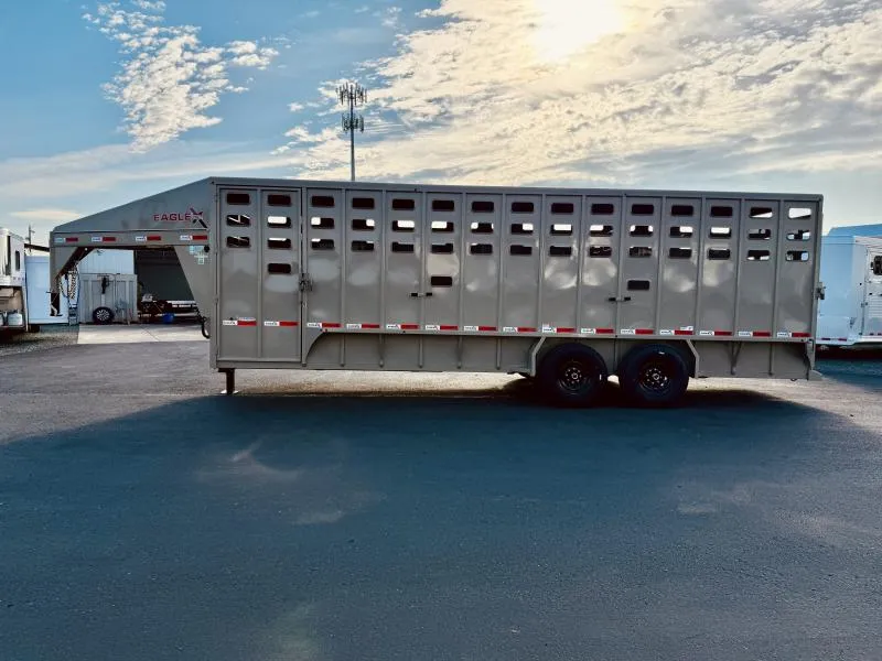 2026 EagleX 24' GN Stock Trailer