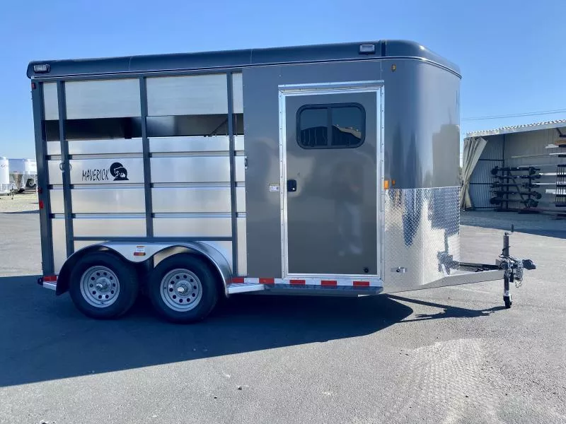 2026 Maverick 2 Horse Highside BP Trailer - 7'6" Tall
