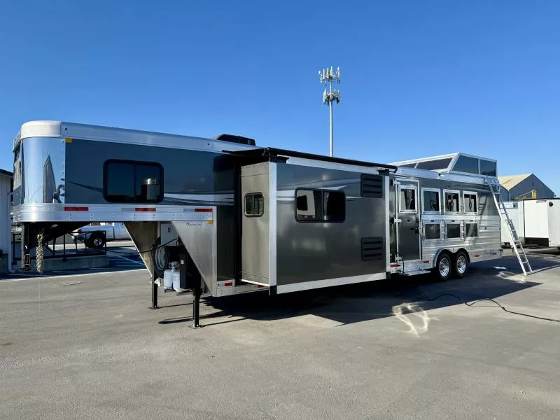 Show Demo - 2025 Merhow Summit 8415 Outside Kitchen 4 Horse LQ Trailer