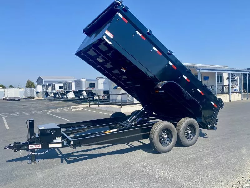 2025 ITM 7x14 DLX Dump 14K w/ Hydraulic Jack & Bluetooth Remote