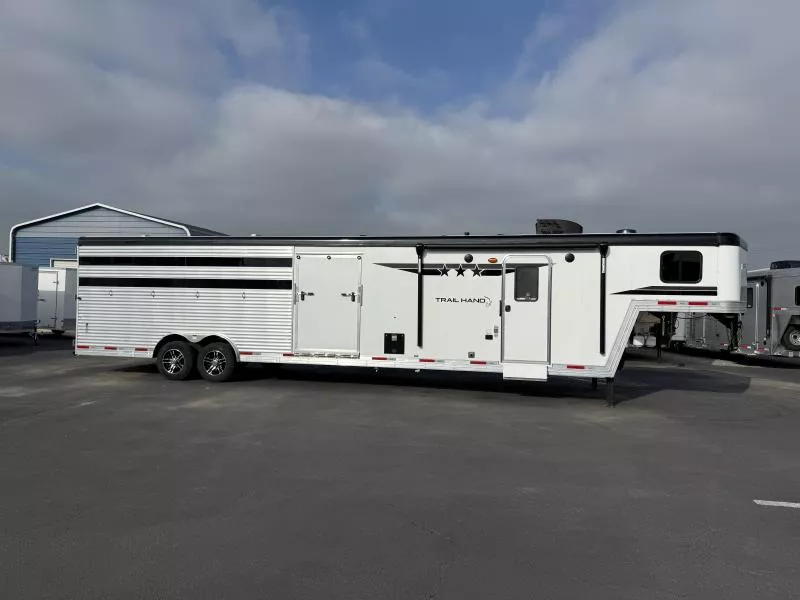 2026 Bison TH809B15 LQ Stock Trailer w/ Midtack and Bunkbeds