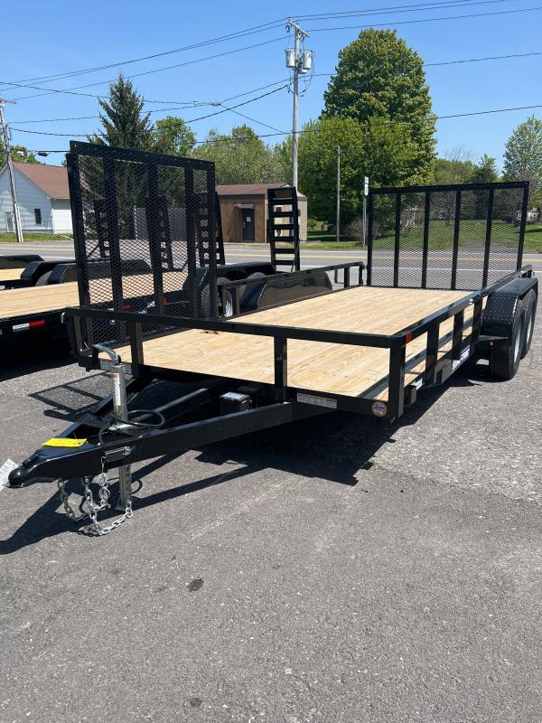 2023 SureTrac 7 x 20 Tube Top Utility Trailer 7K Tandem OPTIONS D