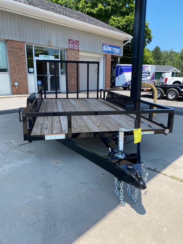 2022 Sure-Trac 7 x 14 Tube Top Utility Trailer 7k Tandem OPTION: UPGRADE TO ALUMINUM WHEELS 2022 Sure-Trac 7 x 14 Tube Top Utility Trailer 7k Tandem OPTION: UPGRADE TO ALUMINUM WHEELS