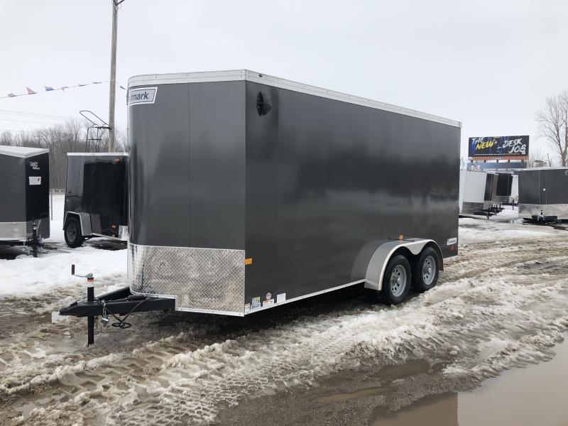 Haulmark Transport 7x16 V-Nose Ramp Door Enclosed Trailer Charcoal 7ft Interior Haulmark Transport 7x16 V-Nose Ramp Door Enclosed Trailer Charcoal 7ft Interior