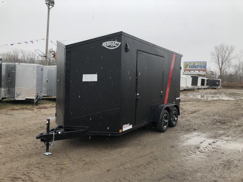 Impact Trailers 7x14 Shockwave Blackout UTV PKG Enclosed Cargo Trailer Impact Trailers 7x14 Shockwave Blackout UTV PKG Enclosed Cargo Trailer