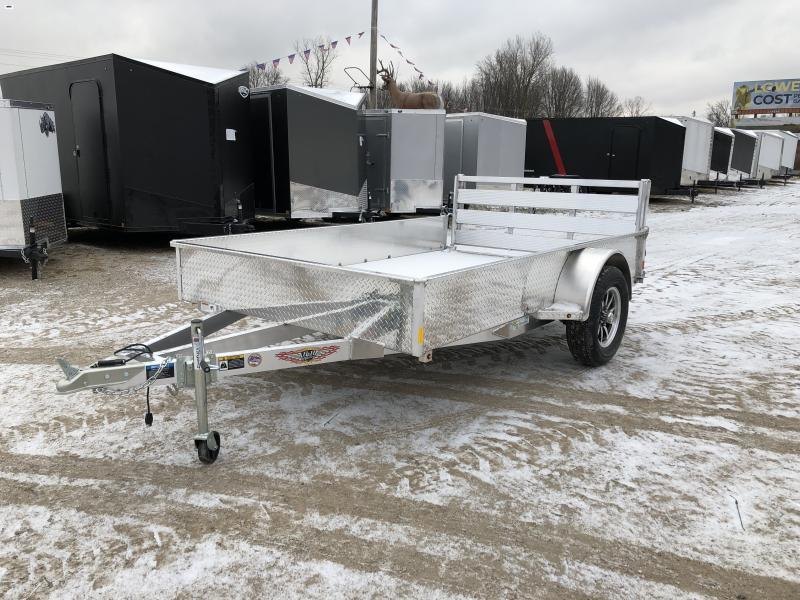 H and H 76x10 Solid Side Aluminum Utility Trailer w/ Aluminum Deck H and H 76x10 Solid Side Aluminum Utility Trailer w/ Aluminum Deck