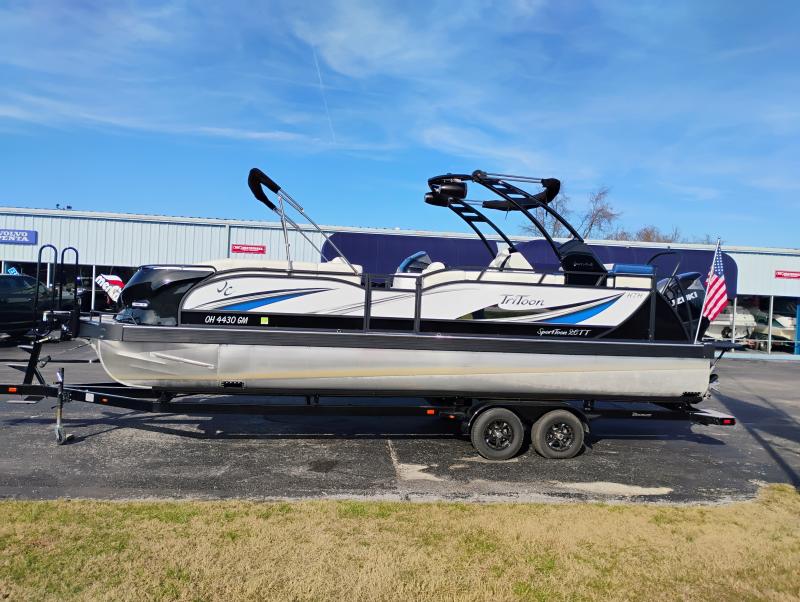 2023 JC TriToon Marine SportToon 26 TT Pontoon Boat K9pzyCq845ed