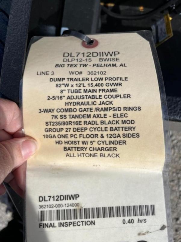 new Dump Trailers BWISE  for sale, in Pelham, AL Thumbnail 11