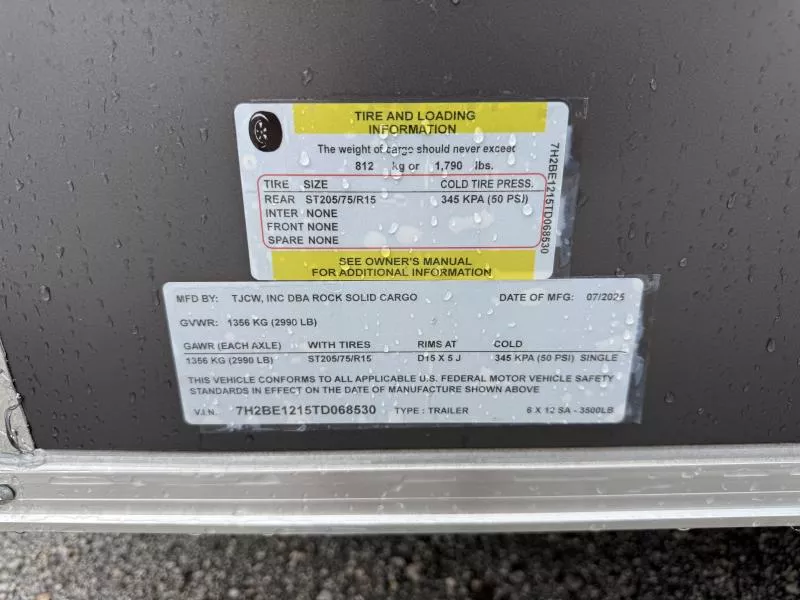 new Cargo (Enclosed) Trailers Rock Solid Cargo  for sale, in Zephyrhills, FL Thumbnail 14