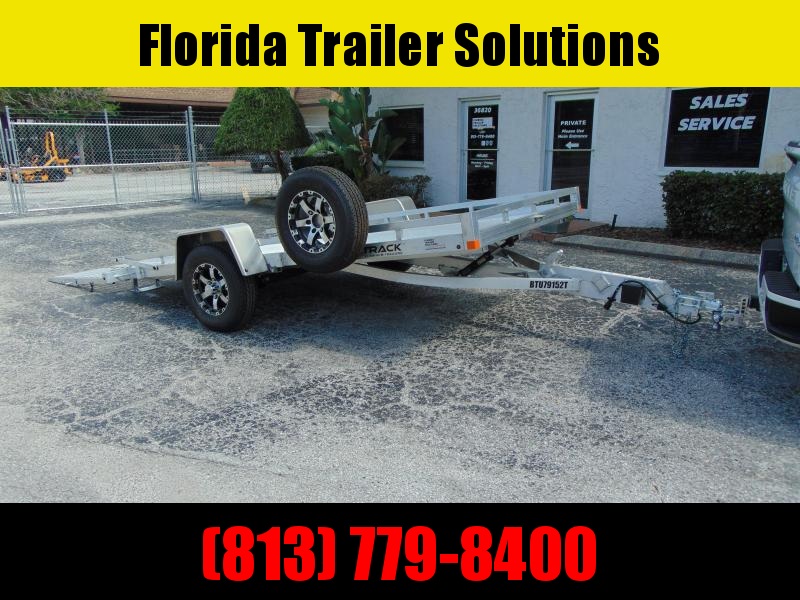 Pre-Owned 2021 Bear Track 79x152 All Aluminum Tilt Utility Trailer w/Slingshot Ramp Pre-Owned 2021 Bear Track 79x152 All Aluminum Tilt Utility Trailer w/Slingshot Ramp