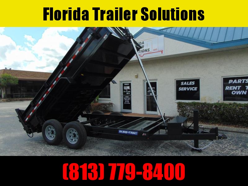 New Sure-Trac 82X14 14k Telescopic Dump Trailer w/Hydraulic Jack New Sure-Trac 82X14 14k Telescopic Dump Trailer w/Hydraulic Jack
