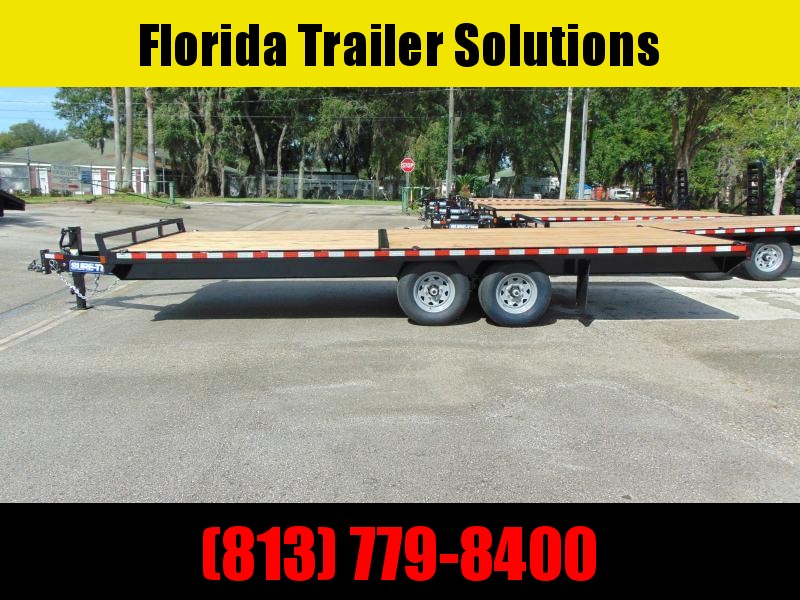 New Sure-Trac 8.5x18 Standard Duty Flatbed Deckover 15K Equipment Trailer New Sure-Trac 8.5x18 Standard Duty Flatbed Deckover 15K Equipment Trailer