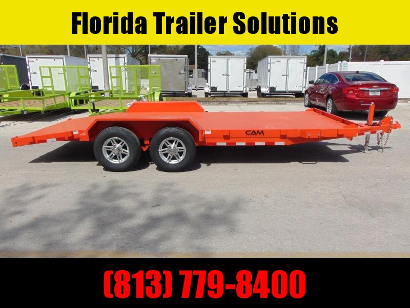 New Cam Superline 7X18 10k Steel Deck Car Hauler Trailer New Cam Superline 7X18 10k Steel Deck Car Hauler Trailer