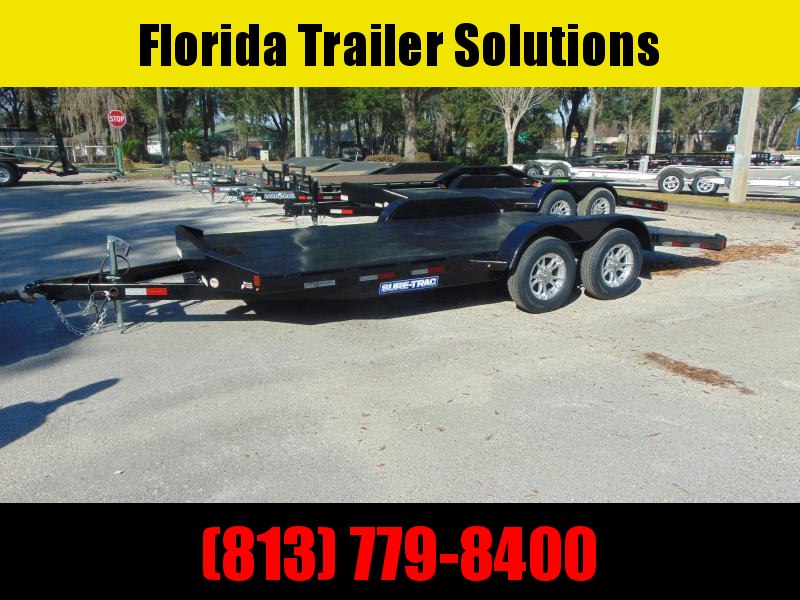 Pre-Owned Sure-Trac 7X18 (14+4) Steel Deck 10k Car Hauler Pre-Owned Sure-Trac 7X18 (14+4) Steel Deck 10k Car Hauler