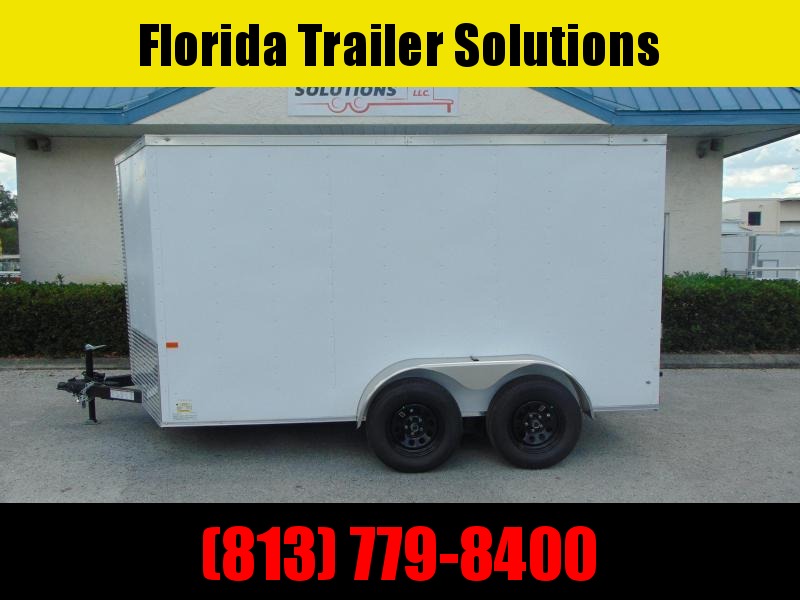 Clearance! Rock Solid Cargo 7X12 Tandem Axle 7K Enclosed Cargo Trailer w/Rear Barn Doors Clearance! Rock Solid Cargo 7X12 Tandem Axle 7K Enclosed Cargo Trailer w/Rear Barn Doors