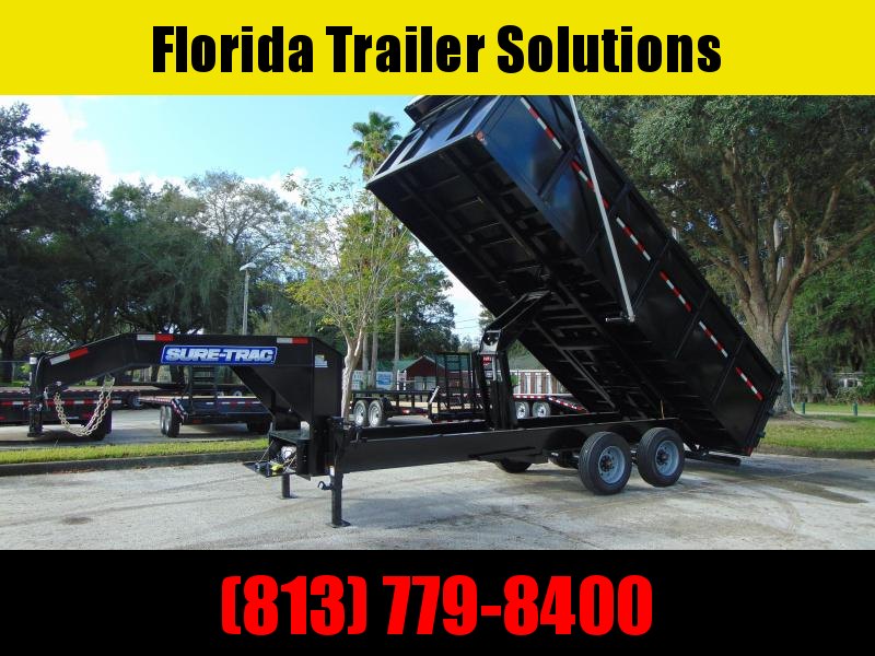 2021 Sure-Trac 8X20 Gooseneck 25.9k Dump Trailer w/Electric Tarp 2021 Sure-Trac 8X20 Gooseneck 25.9k Dump Trailer w/Electric Tarp