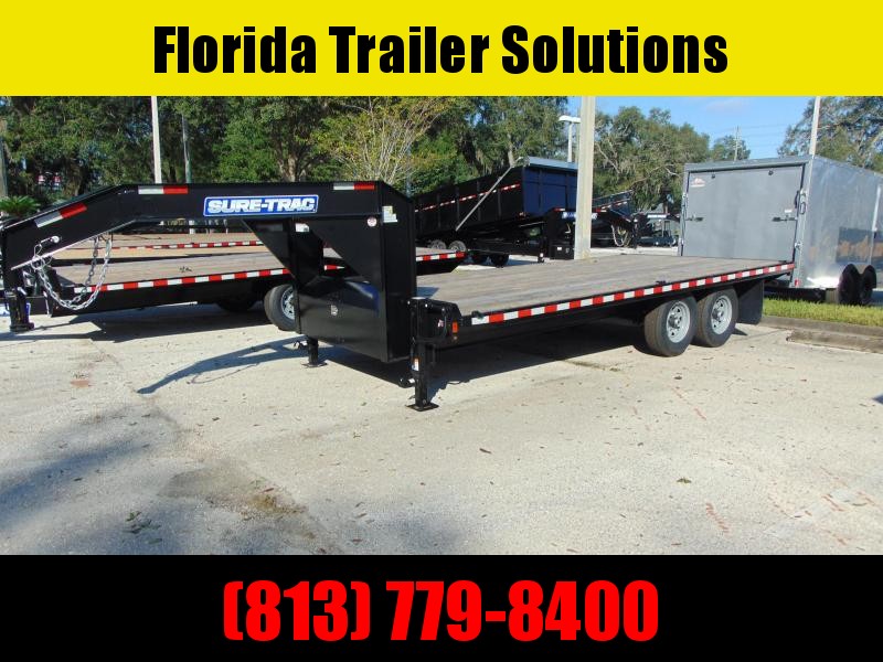 New Sure-Trac 8.5X18 15k Standard Duty Flatbed Deckover Equipment Trailer New Sure-Trac 8.5X18 15k Standard Duty Flatbed Deckover Equipment Trailer