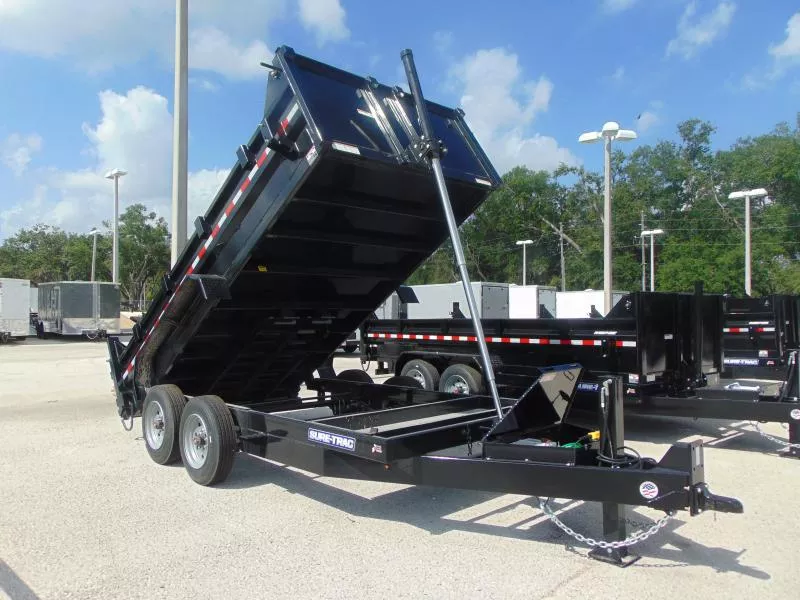 New Sure-Trac 82X14 16k Telescopic Dump Trailer w/Hydraulic Jack