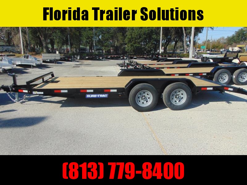 New Sure-Trac 7X18 Wood Deck 10k Car Hauler New Sure-Trac 7X18 Wood Deck 10k Car Hauler