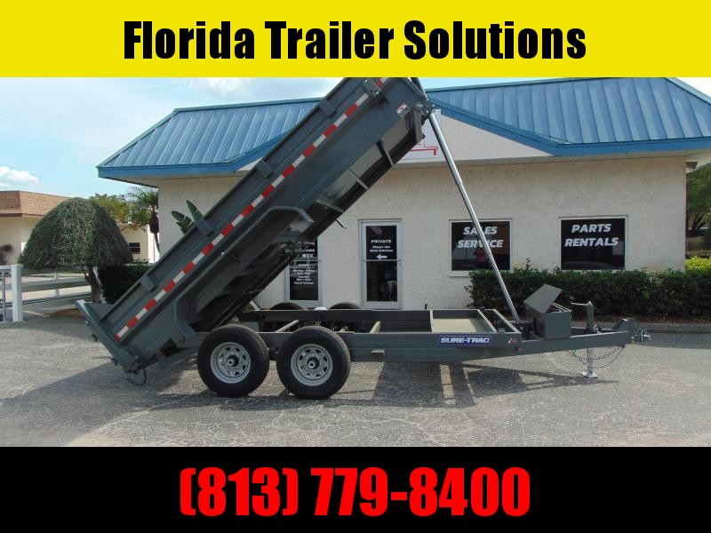 New Sure-Trac 82X14 Low Profile 14k Telescopic Dump Trailer w/Hydraulic Jack New Sure-Trac 82X14 Low Profile 14k Telescopic Dump Trailer w/Hydraulic Jack