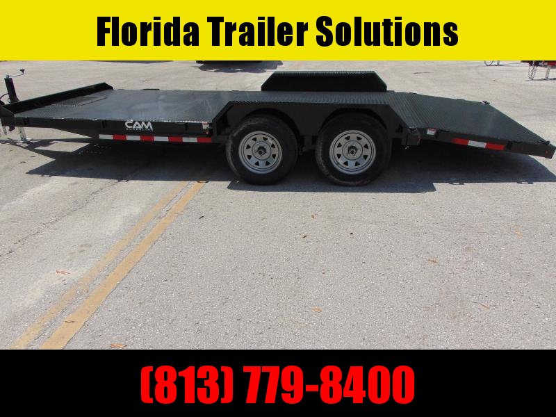 New Cam Superline 7X18 10k Steel Deck Car Hauler Trailer New Cam Superline 7X18 10k Steel Deck Car Hauler Trailer