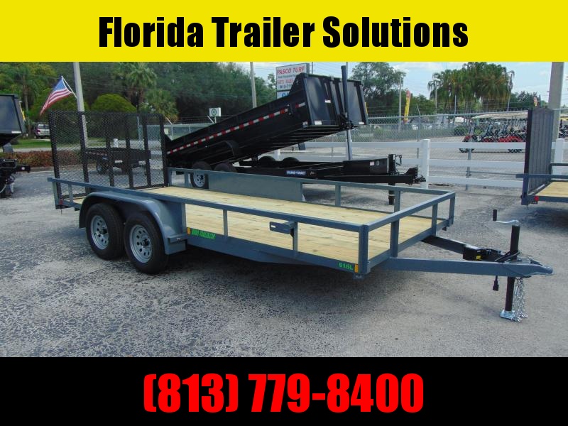 New Rhino Trailers 6X16 Tandem Axle 7k Tube Top Utility Trailer New Rhino Trailers 6X16 Tandem Axle 7k Tube Top Utility Trailer