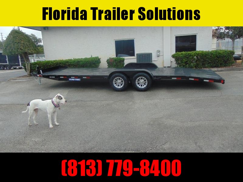 New Sure-Trac 7X24 (20+4) Steel Deck 10k Car Hauler New Sure-Trac 7X24 (20+4) Steel Deck 10k Car Hauler