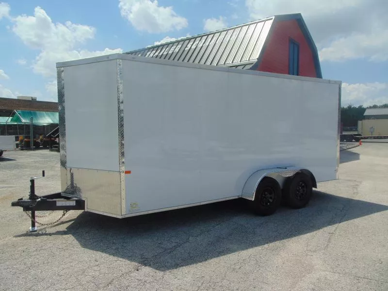 New Rock Solid Cargo 7X16TA Enclosed Cargo Trailer w/6'6" Interior Height , .080 Polycore