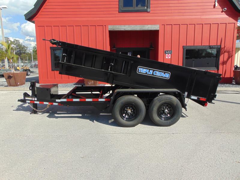New Triple Crown Trailers 6X12 HD Low Side 12K Dual Ram Dump Trailer