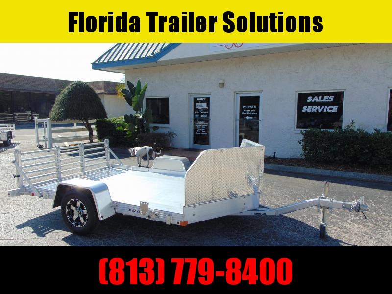 New Bear Track All Aluminum 76x132 Motorcycle Trailer w/Rock Guard New Bear Track All Aluminum 76x132 Motorcycle Trailer w/Rock Guard