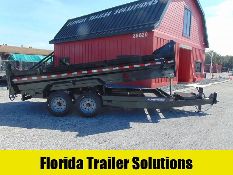 New Sure-Trac 82X16 16K Low Profile Telescopic Dump Trailer in