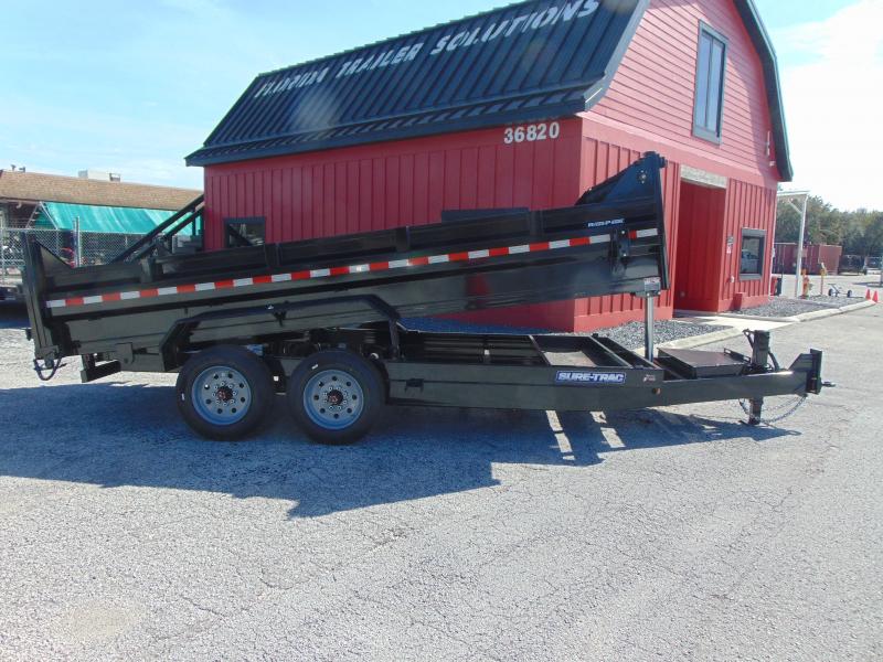New Sure-Trac 82X16 16K Low Profile Telescopic Dump Trailer