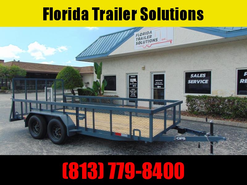 New GPS Trailers 7X16 w/2' Mesh 7k Utility Trailer New GPS Trailers 7X16 w/2' Mesh 7k Utility Trailer