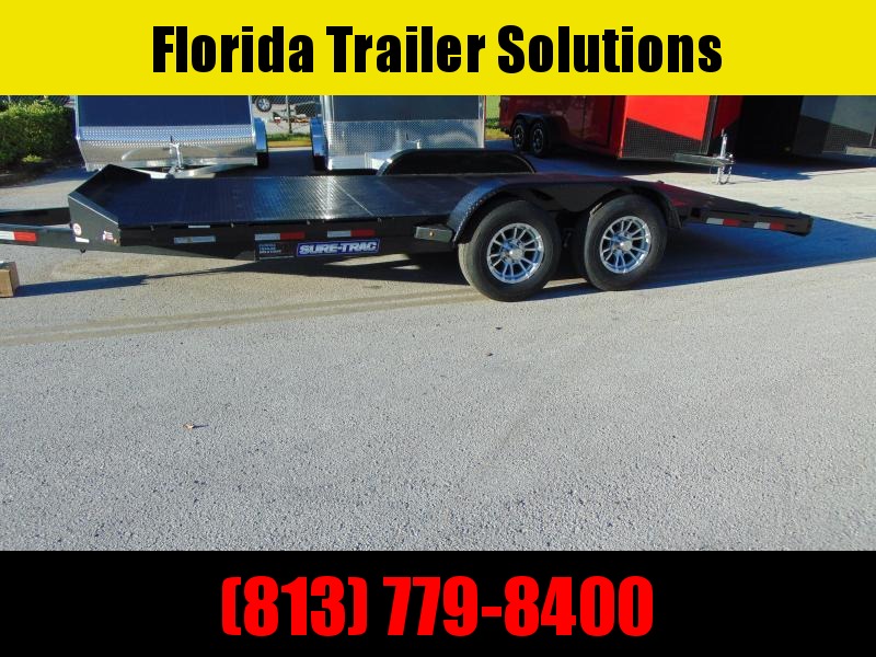 New Sure-Trac 7X18 10K Steel Deck Car Hauler New Sure-Trac 7X18 10K Steel Deck Car Hauler
