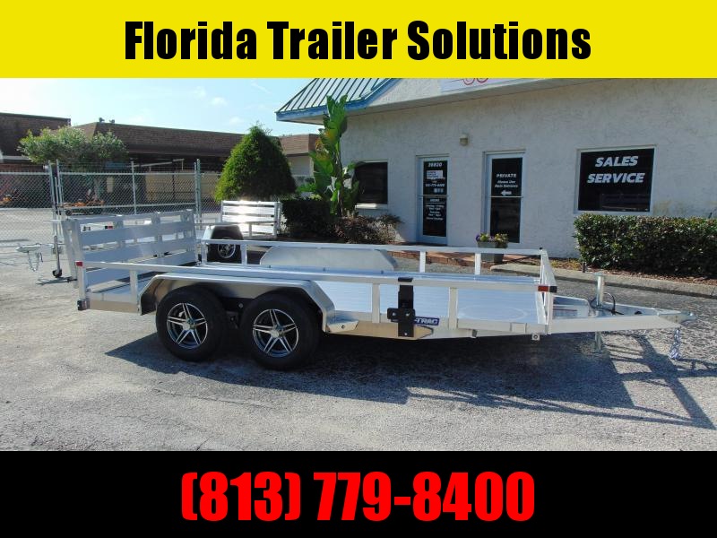 New Sure-Trac 7X14 Tandem Axle 7k Aluminum Utility Trailer w/Aluminum Deck New Sure-Trac 7X14 Tandem Axle 7k Aluminum Utility Trailer w/Aluminum Deck