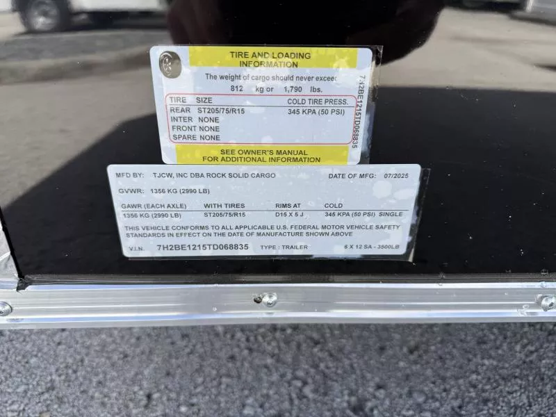 new Cargo (Enclosed) Trailers Rock Solid Cargo  for sale, in Zephyrhills, FL Thumbnail 14