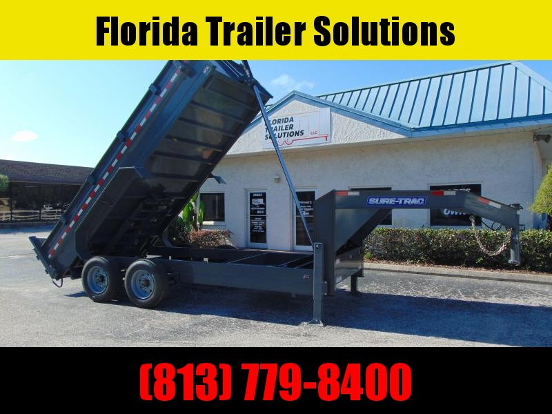 New Sure-Trac 82X16 20k Gooseneck Dump Trailer New Sure-Trac 82X16 20k Gooseneck Dump Trailer