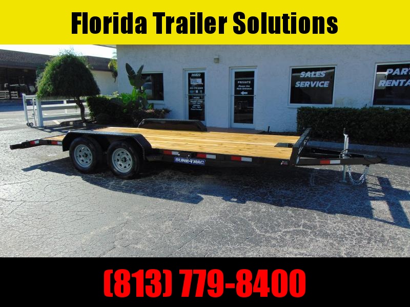 New Sure-Trac 7X16 (14+2) Wood Deck 7k Car Hauler New Sure-Trac 7X16 (14+2) Wood Deck 7k Car Hauler