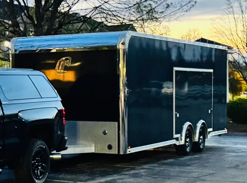 2020 InTech 24 Ft Black Car Trailer