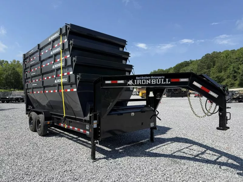 2025 Iron Bull 16ft 16k Gooseneck Roll off w/ Four 16 yard Bins Roll Off