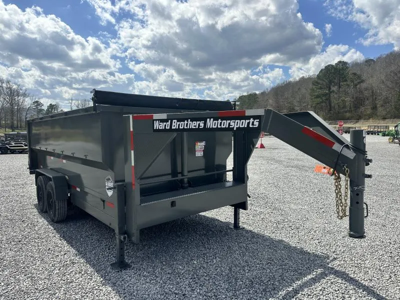 2026 Ward Brothers Motorsports 7x16 4ft side 20K Gooseneck Dump Trailer Dump Trailer