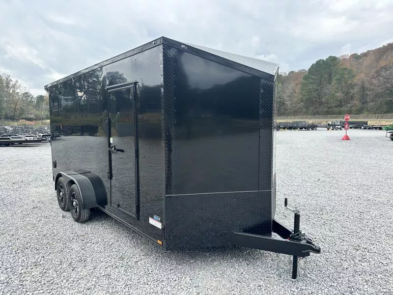 2026 Ward Brothers Motorsports 7x16 Tandem Axle Blackout Enclosed Cargo / Enclosed Trailer