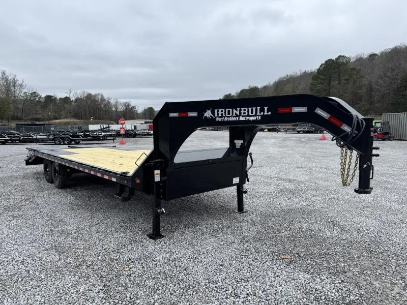 2026 Iron Bull FDG 25ft 14K Deckover Gooseneck Deckover Trailer