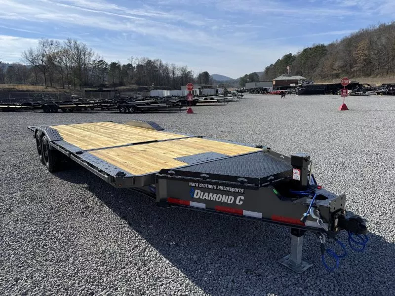 2026 Diamond C Trailers HXD210 24ft 23K 102" Gravity Tilt Equipment Equipment Trailer