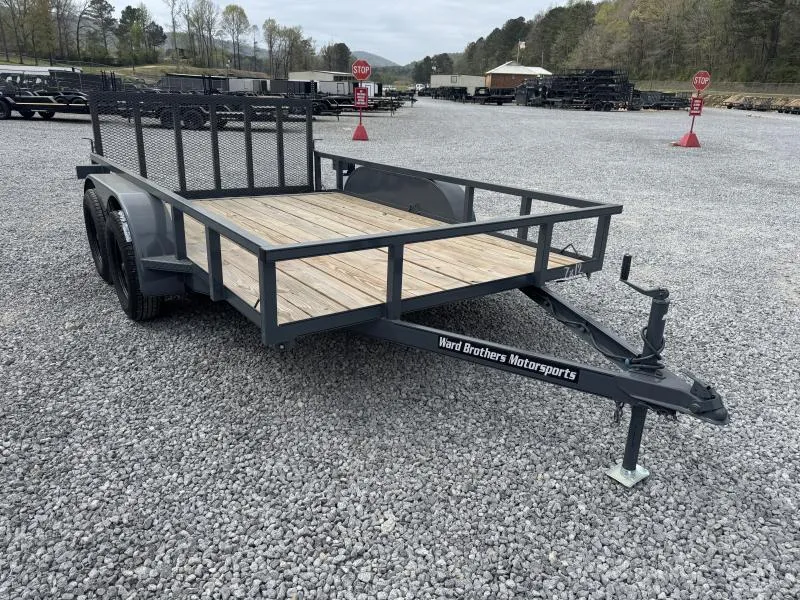 2025 Ward Brothers Motorsports 7x12 Tandem Axle Dove Tail Utility Utility Trailer