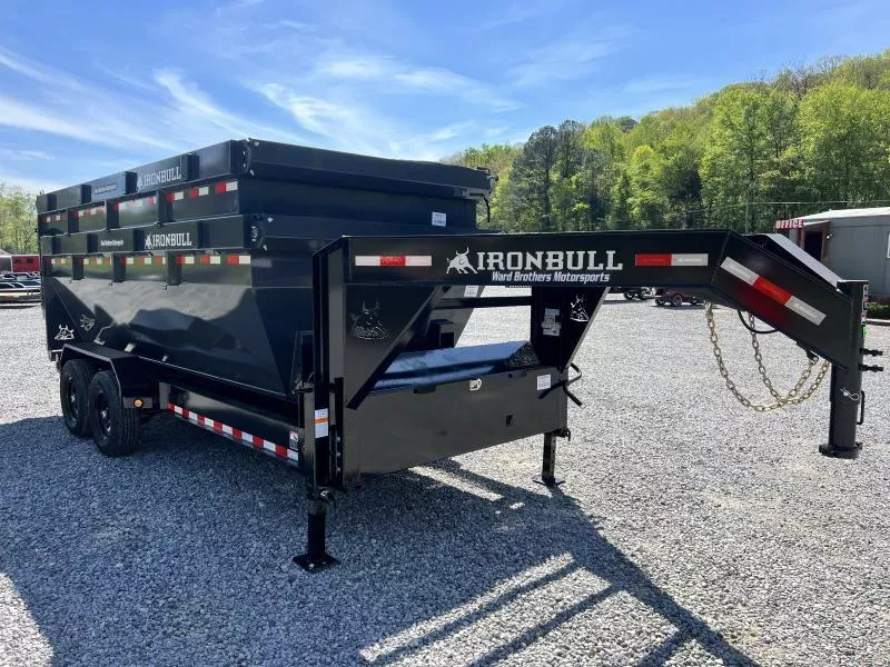 2025 Iron Bull 16ft 14k Gooseneck Roll off w/ Two 16 yard Bins Roll Off