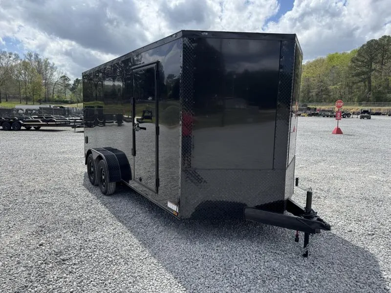 2026 Ward Brothers Motorsports 7x16 Tandem Axle Blackout Enclosed Cargo / Enclosed Trailer