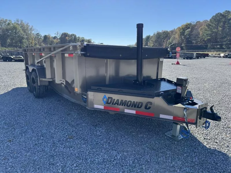 2026 Diamond C Trailers LPT208 7x16 32In side 18k Dump Dump Trailer