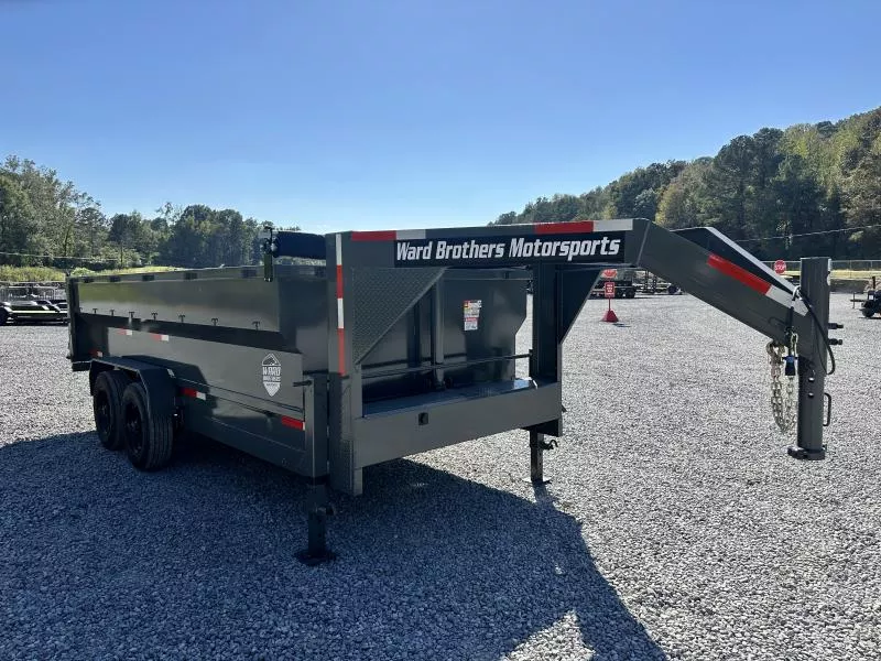 2026 Ward Brothers Motorsports 7x16 3ft side 20K Gooseneck Dump Trailer Dump Trailer